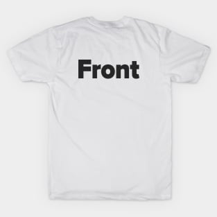 Front and back design black T-Shirt